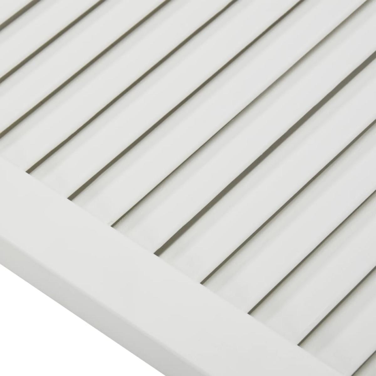 Puerta tipo persiana madera maciza de pino blanco 99,3x49,4cm