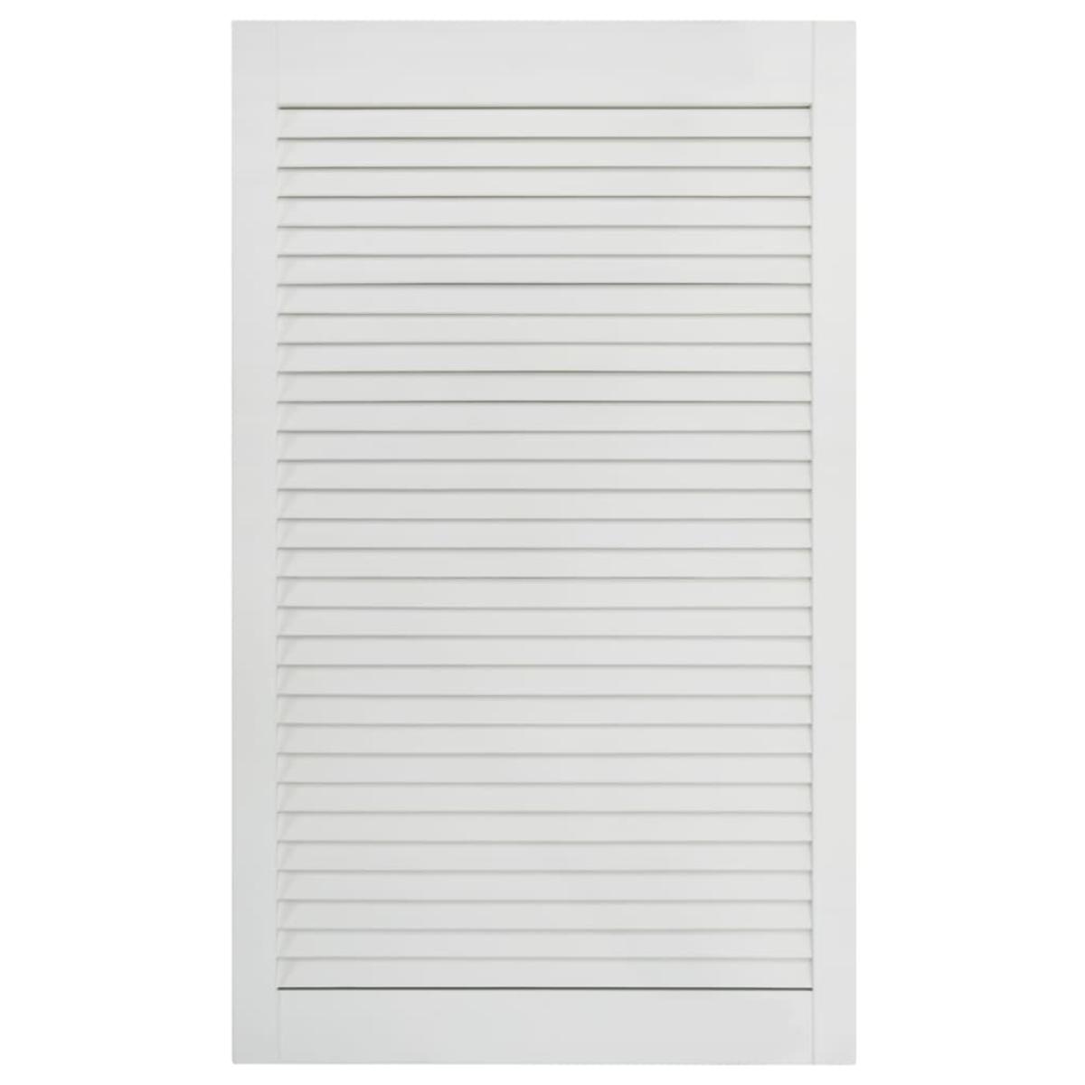 Puertas persiana 2 uds madera maciza pino blanco 99,3x49,4cm
