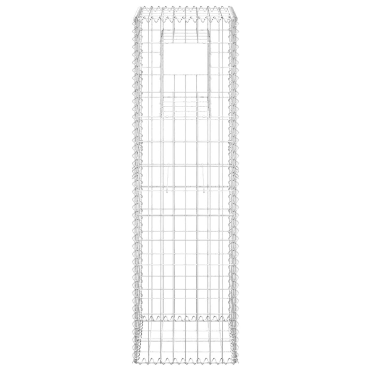 Cesta poste de gaviones de hierro 40x40x140 cm