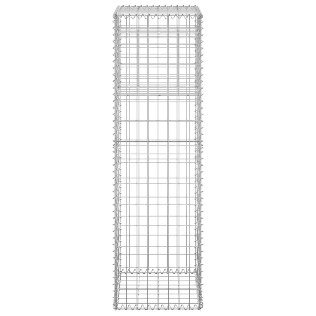 Cesta poste de gaviones de hierro 40x40x140 cm