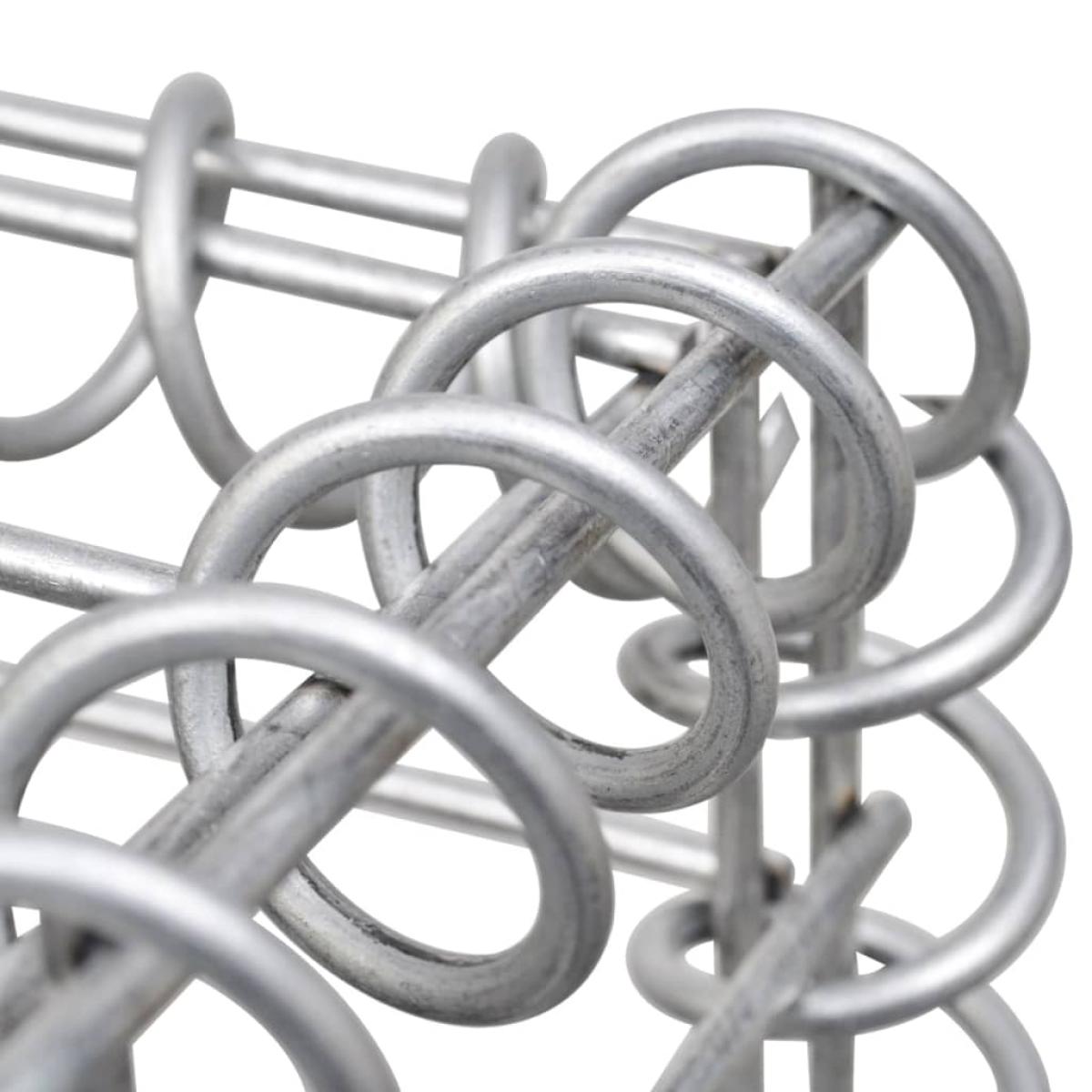 Cesta poste de gaviones de hierro 40x40x140 cm