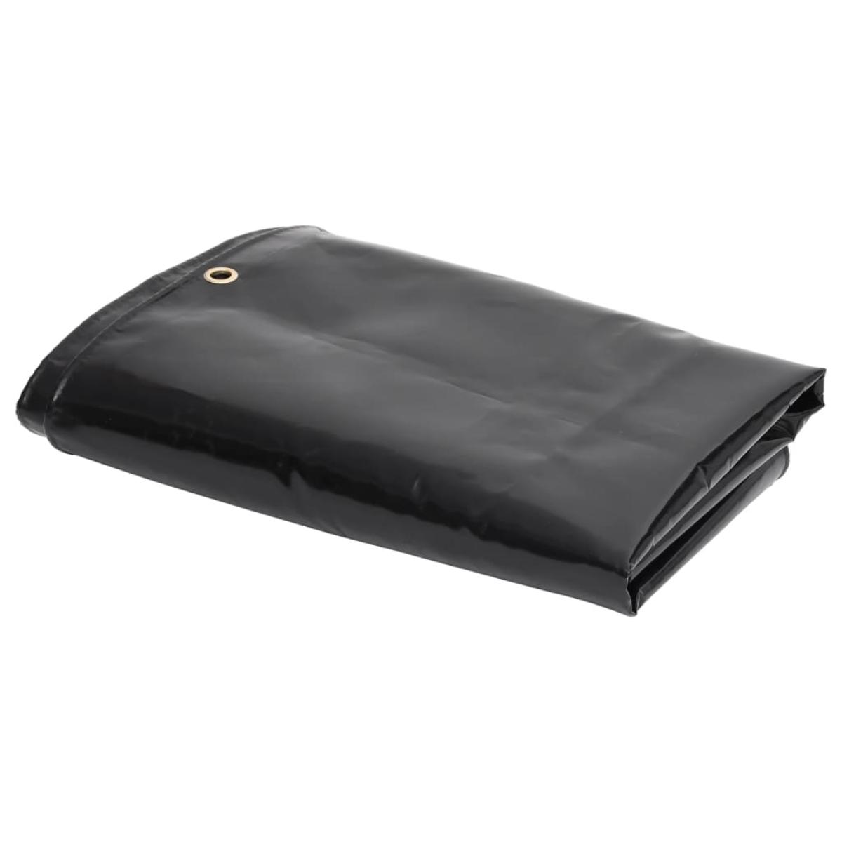 Lona 650 g/m² 4x5 m negro