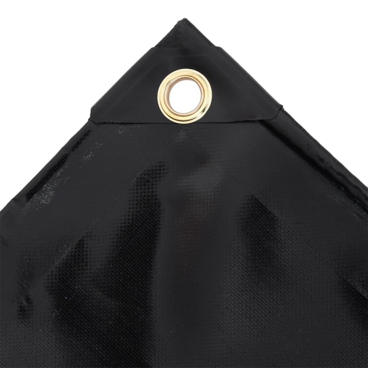 Lona 650 g/m² 4x5 m negro