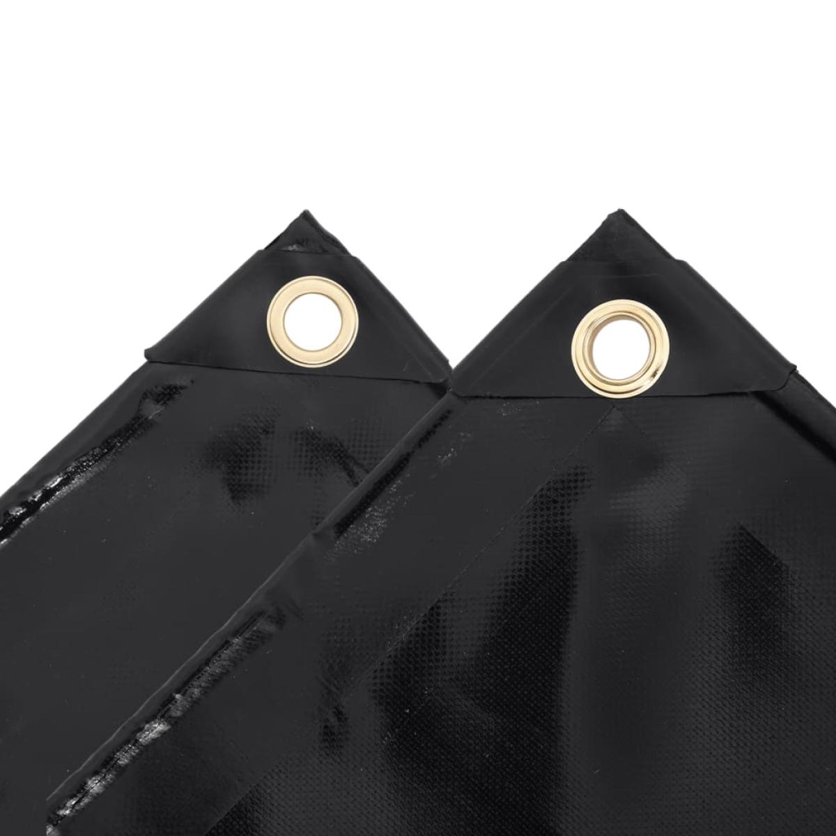 Lona 650 g/m² 4x5 m negro