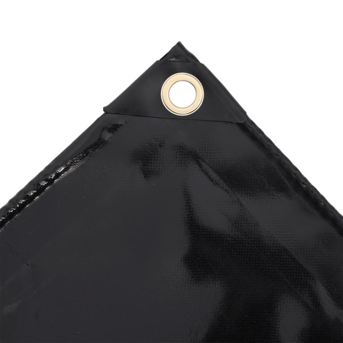 Lona 650 g/m² 4x5 m negro