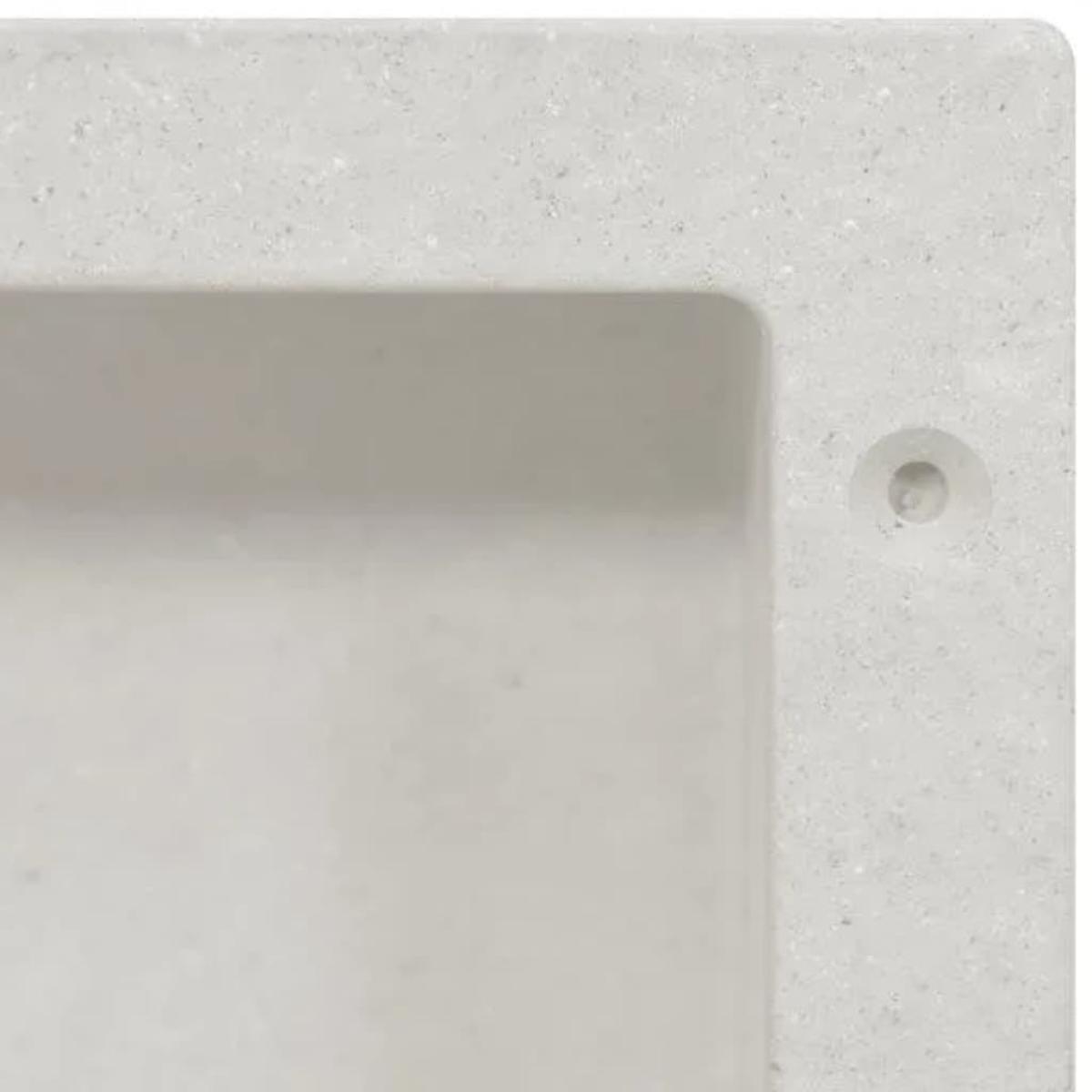 Hornacina de ducha blanco 41x36x10 cm