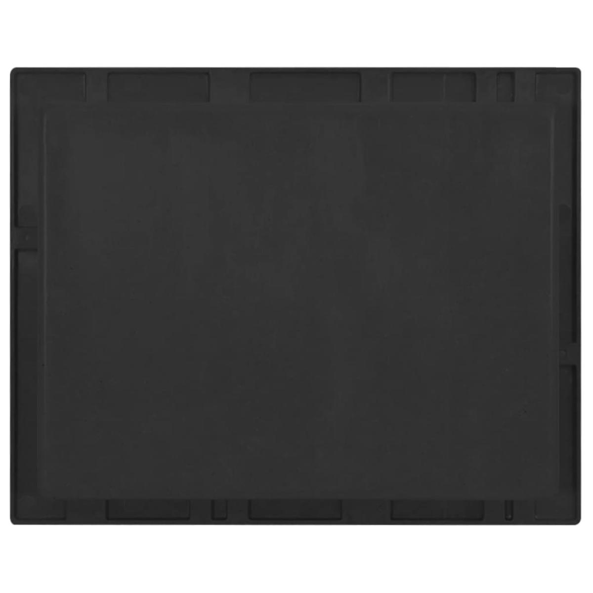 Hornacina de ducha negro 41x51x10 cm