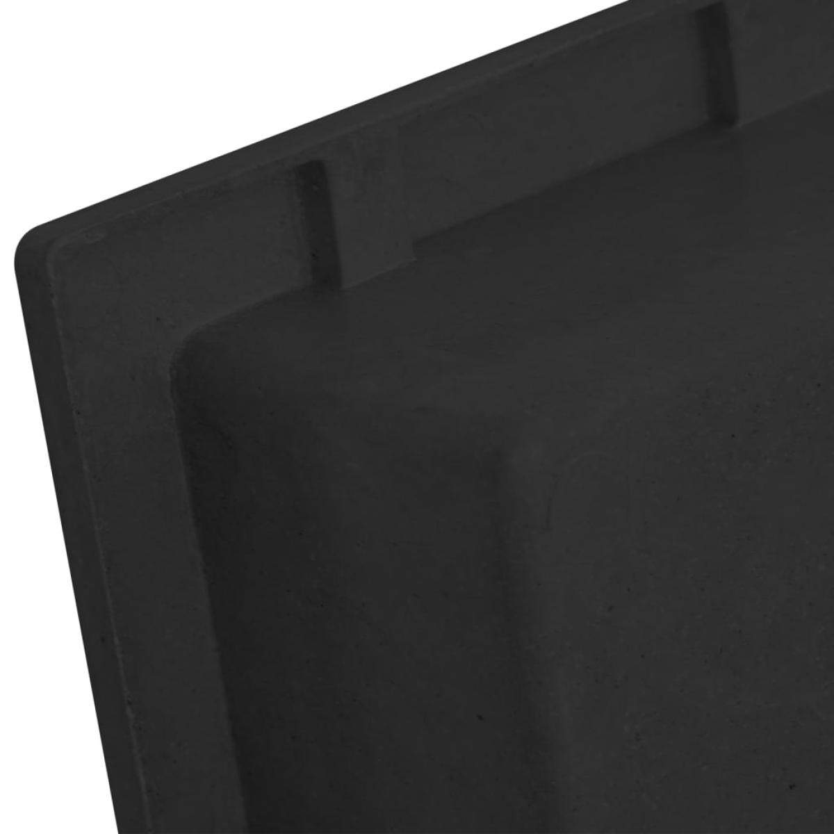 Hornacina de ducha negro 41x51x10 cm