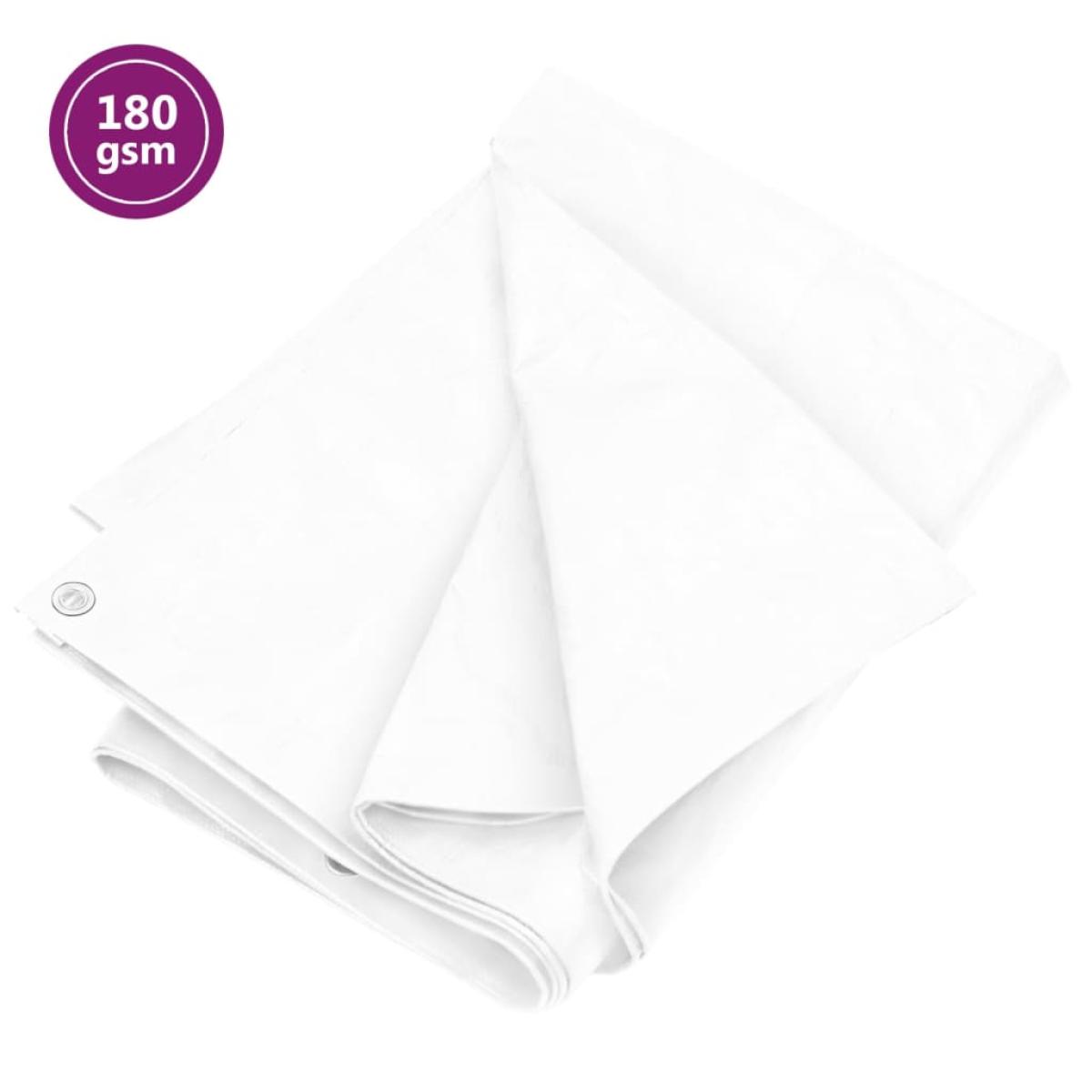 Lona HDPE blanco 180 g/m² 3x5 m