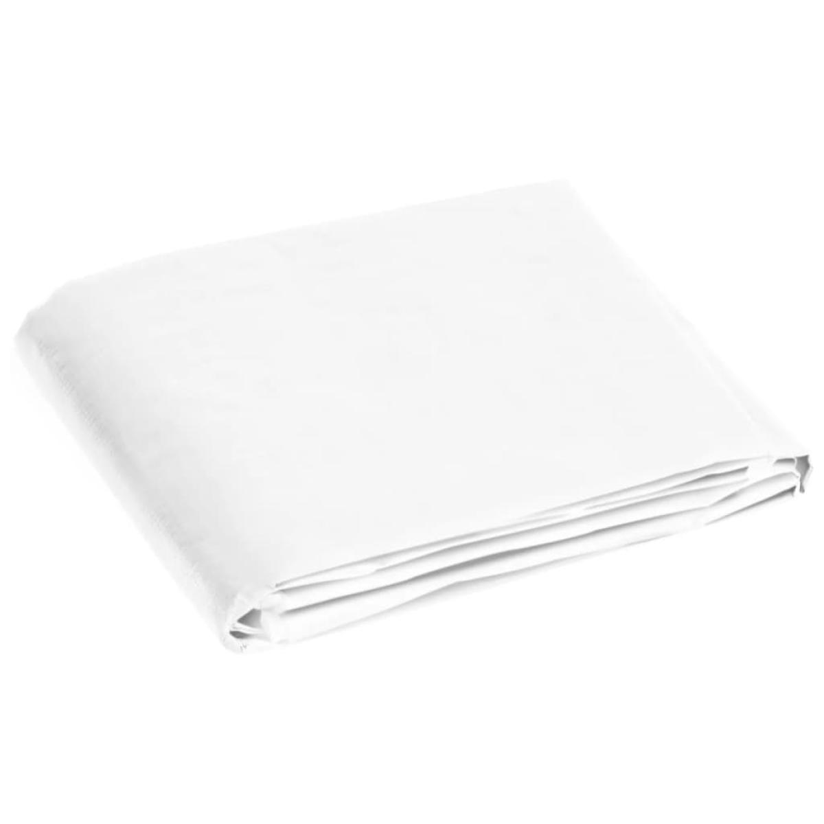 Lona HDPE blanco 180 g/m² 3x5 m