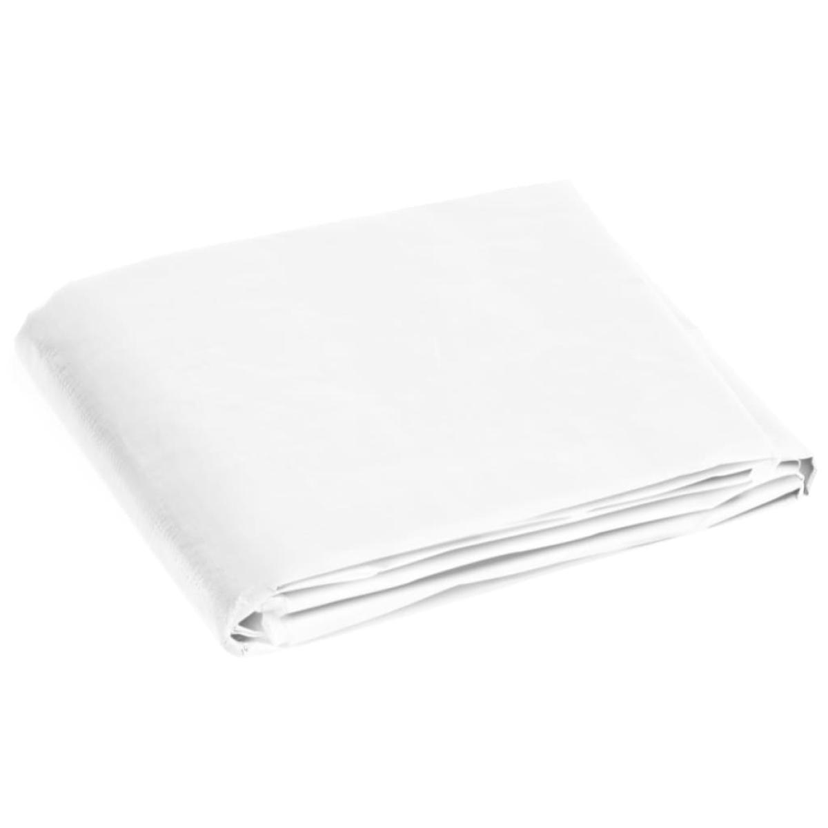 Lona HDPE blanco 180 g/m² 8x10 m