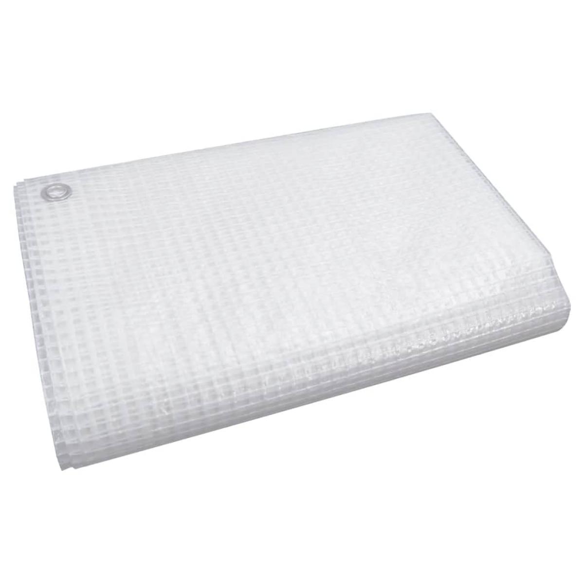 Lona de gasa de vuelta blanco 140 g/m² 4x6 m