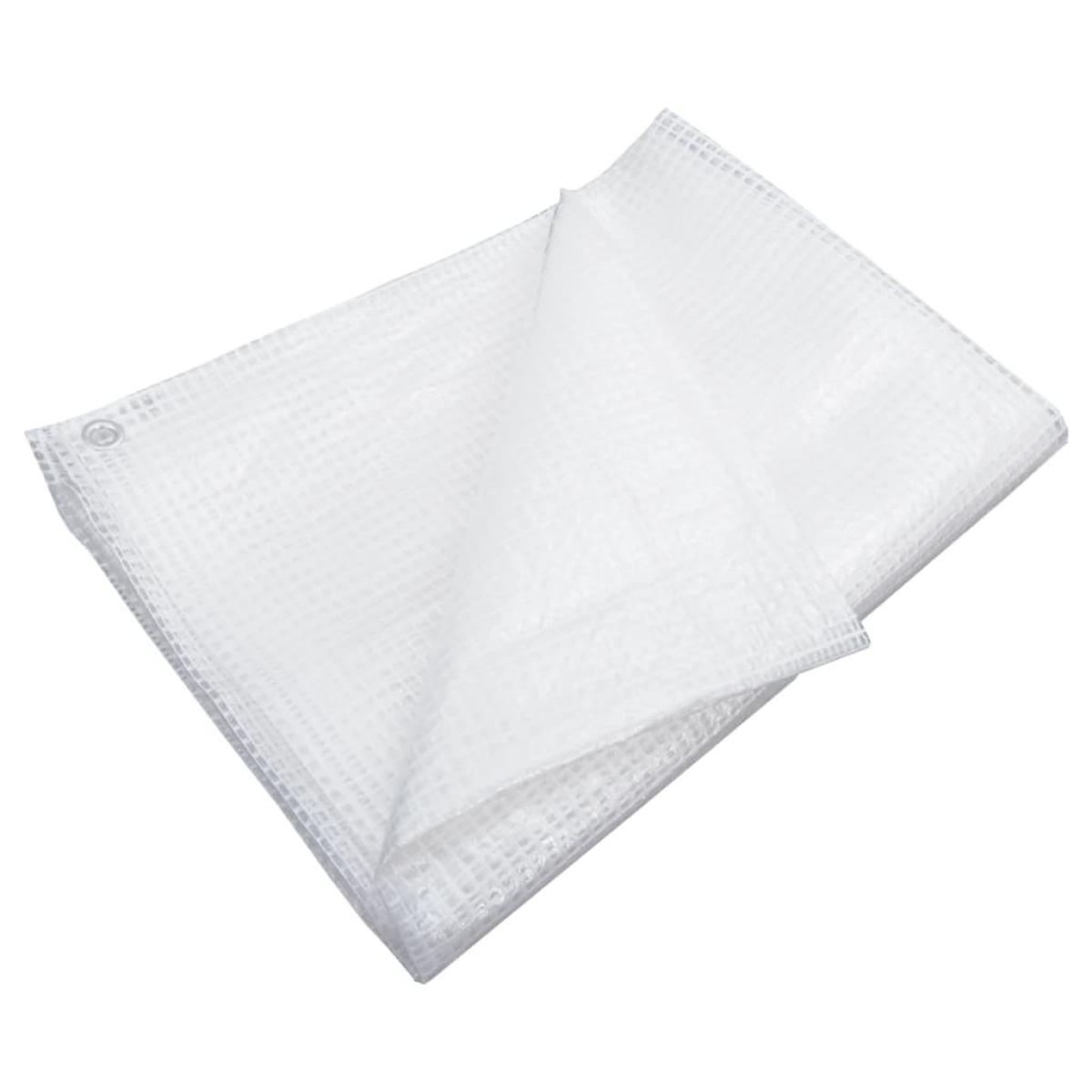Lona de gasa de vuelta blanco 140 g/m² 6x12 m