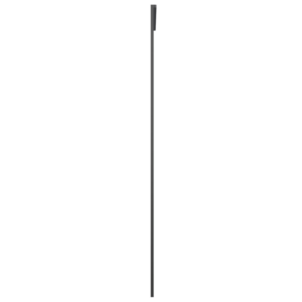 Puerta corredera vidrio ESG y aluminio negro 90x205 cm