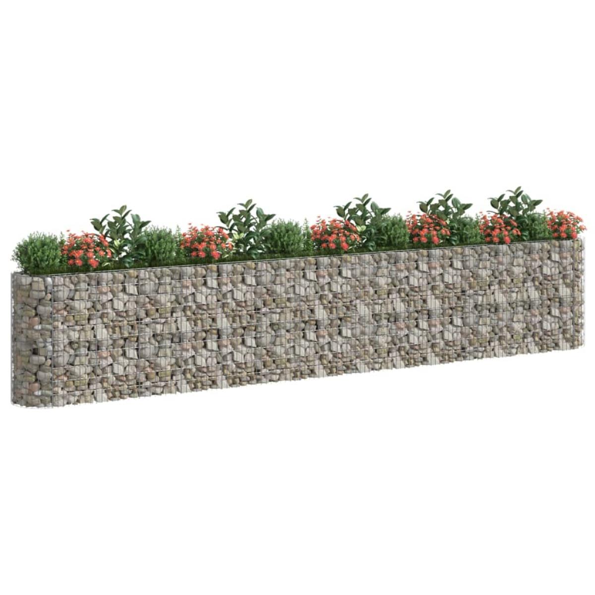 Arriate de gaviones de hierro galvanizado 540x50x100 cm