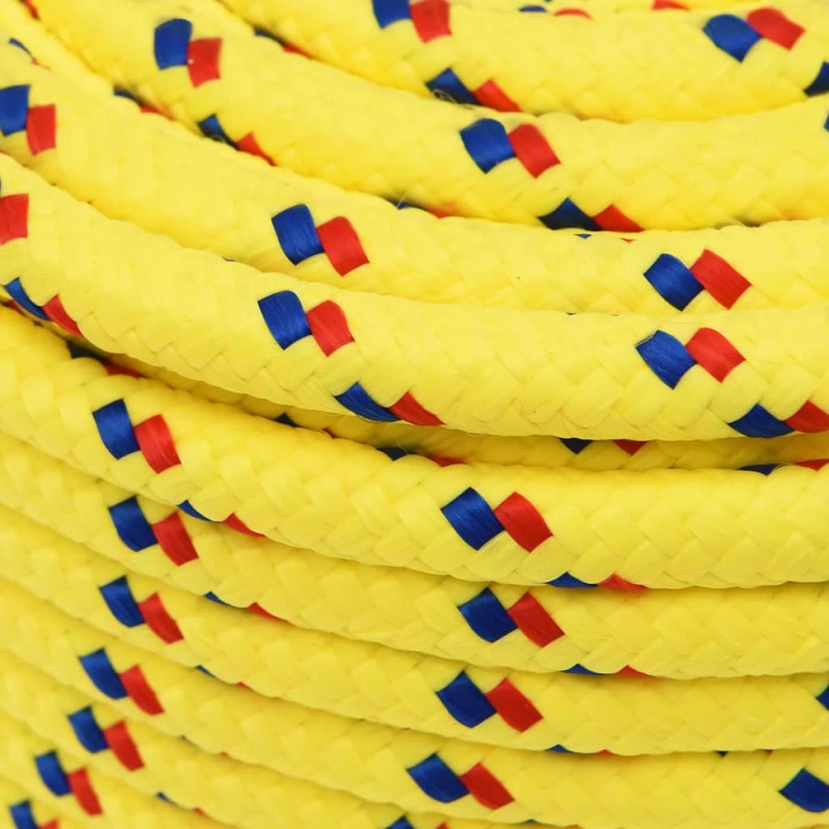 Cuerda de barco polipropileno amarillo 14 mm 250 m