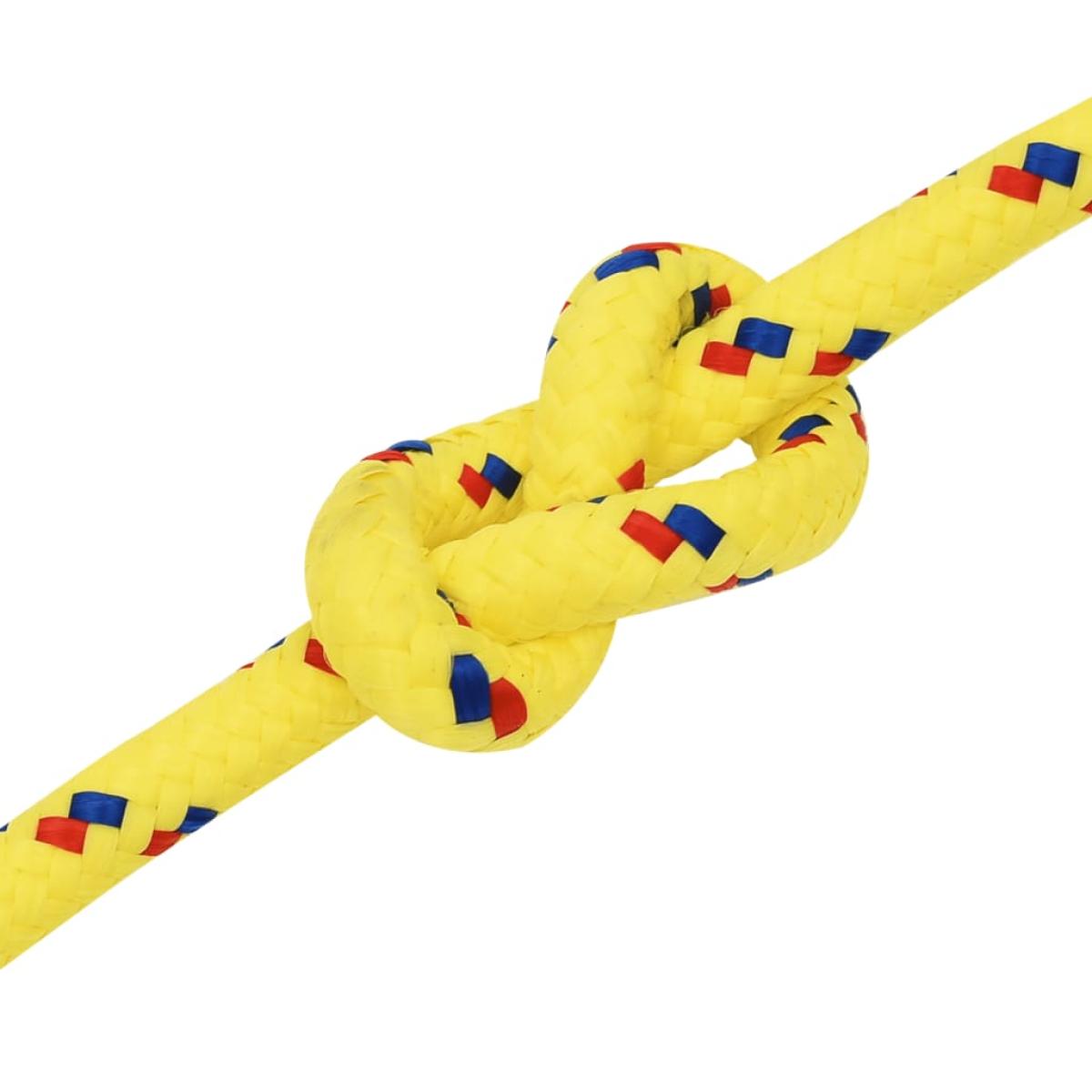 Cuerda de barco polipropileno amarillo 14 mm 250 m
