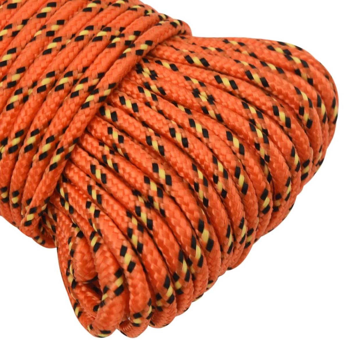 Cuerda de barco polipropileno naranja 3 mm 500 m