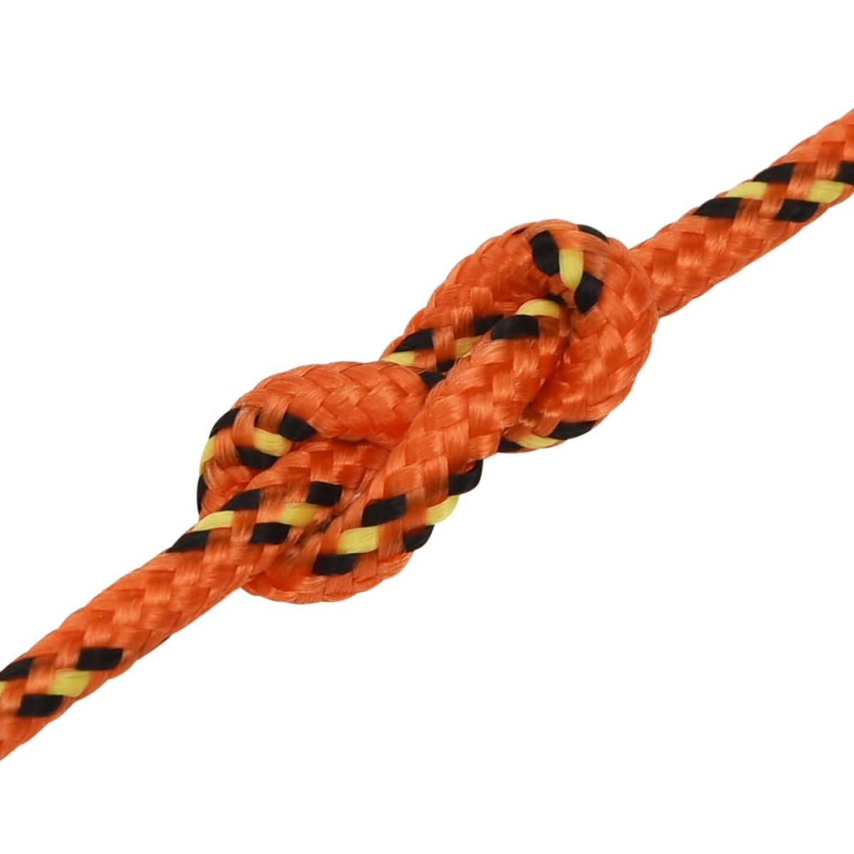 Cuerda de barco polipropileno naranja 3 mm 500 m