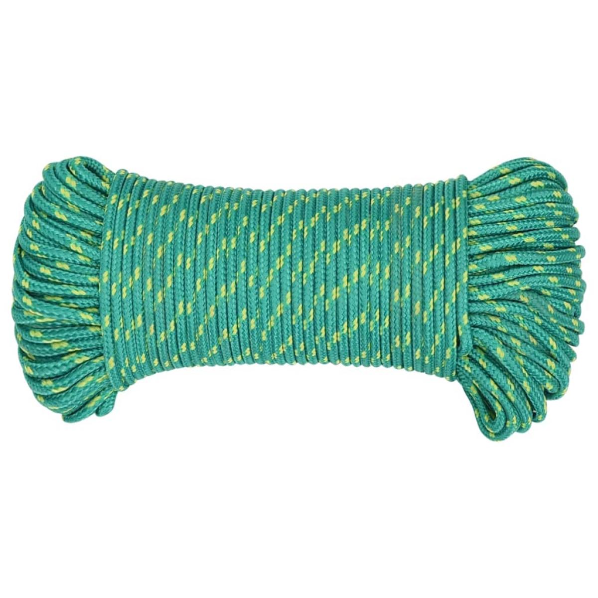 Cuerda de barco polipropileno verde 4 mm 250 m