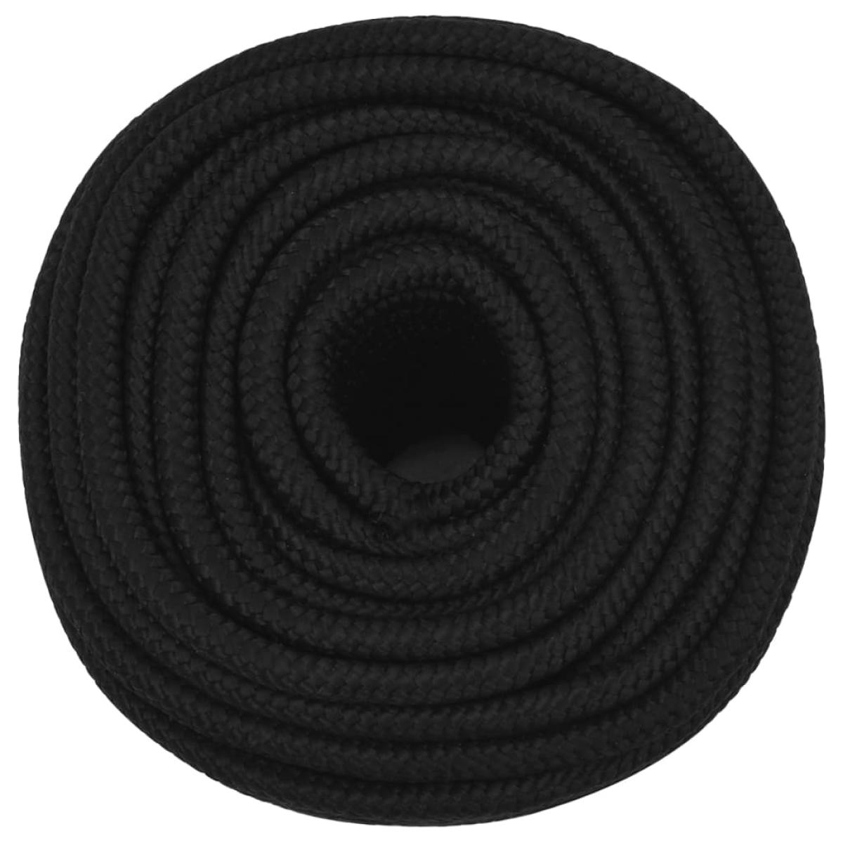 Cuerda de trabajo poliéster negro 14 mm 250 m