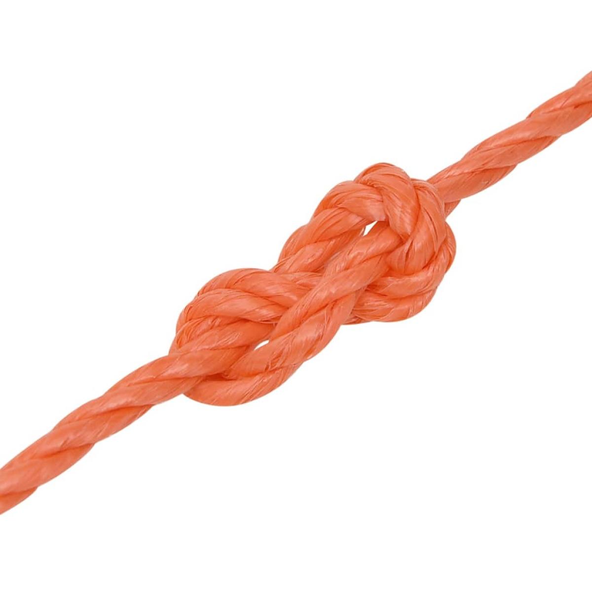 Cuerda de trabajo polipropileno naranja 8 mm 50 m