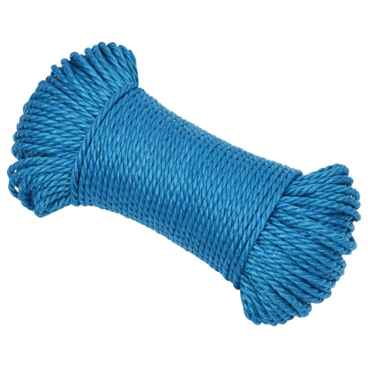 Cuerda de trabajo polipropileno azul 3 mm 250 m
