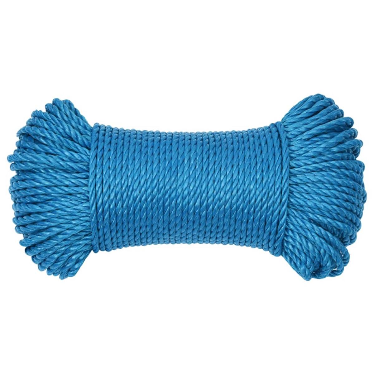 Cuerda de trabajo polipropileno azul 3 mm 250 m