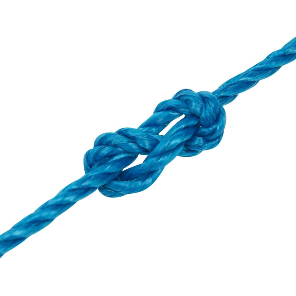 Cuerda de trabajo polipropileno azul 6 mm 25 m