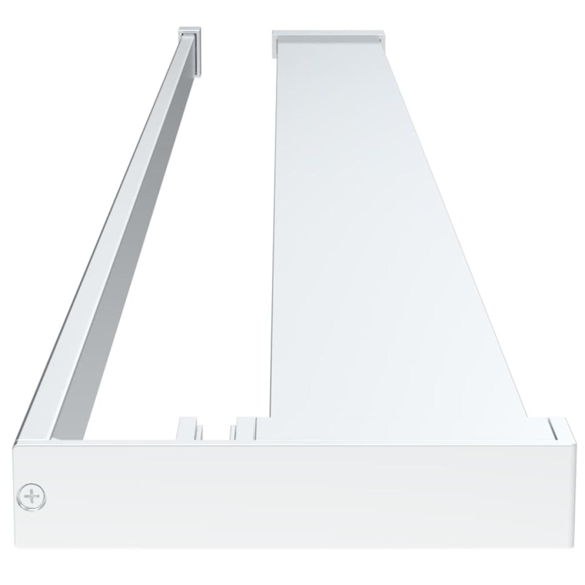 Estante para pared de ducha aluminio cromado 80 cm
