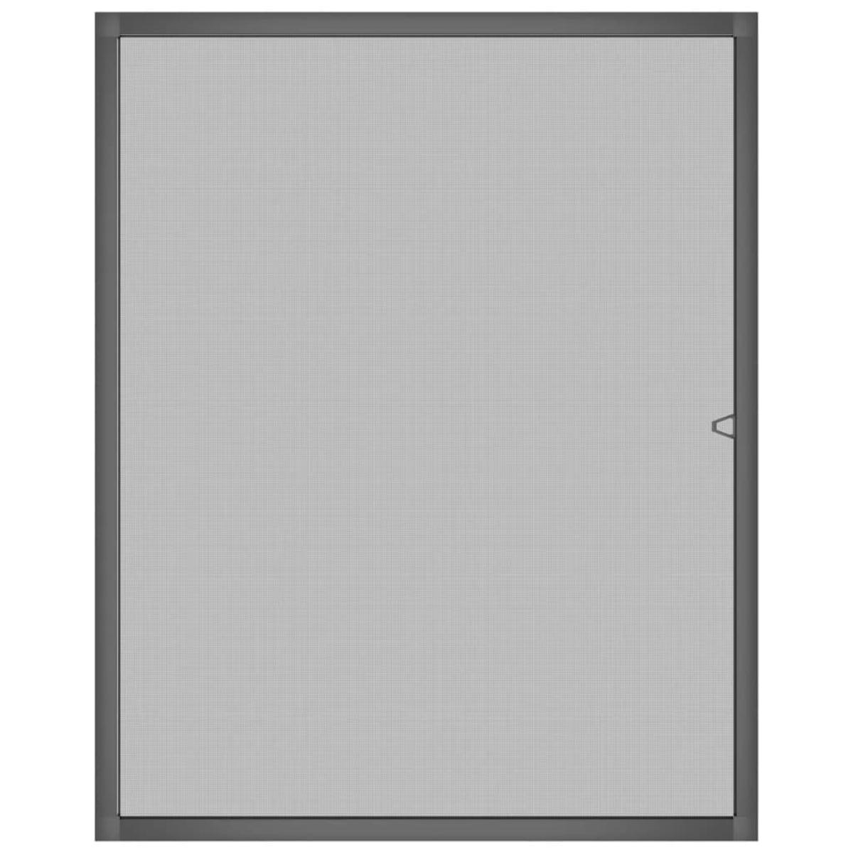 Mosquitera para ventanas gris antracita 100x120 cm