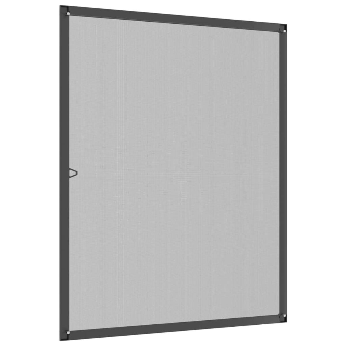 Mosquitera para ventanas gris antracita 100x120 cm