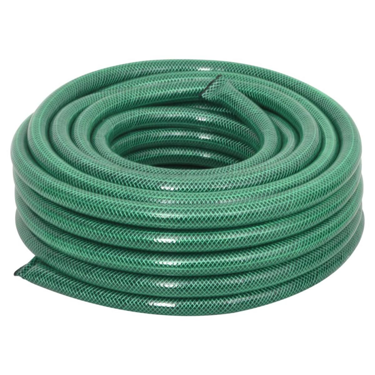 Manguera de jardín con juego de accesorios PVC verde 30 m