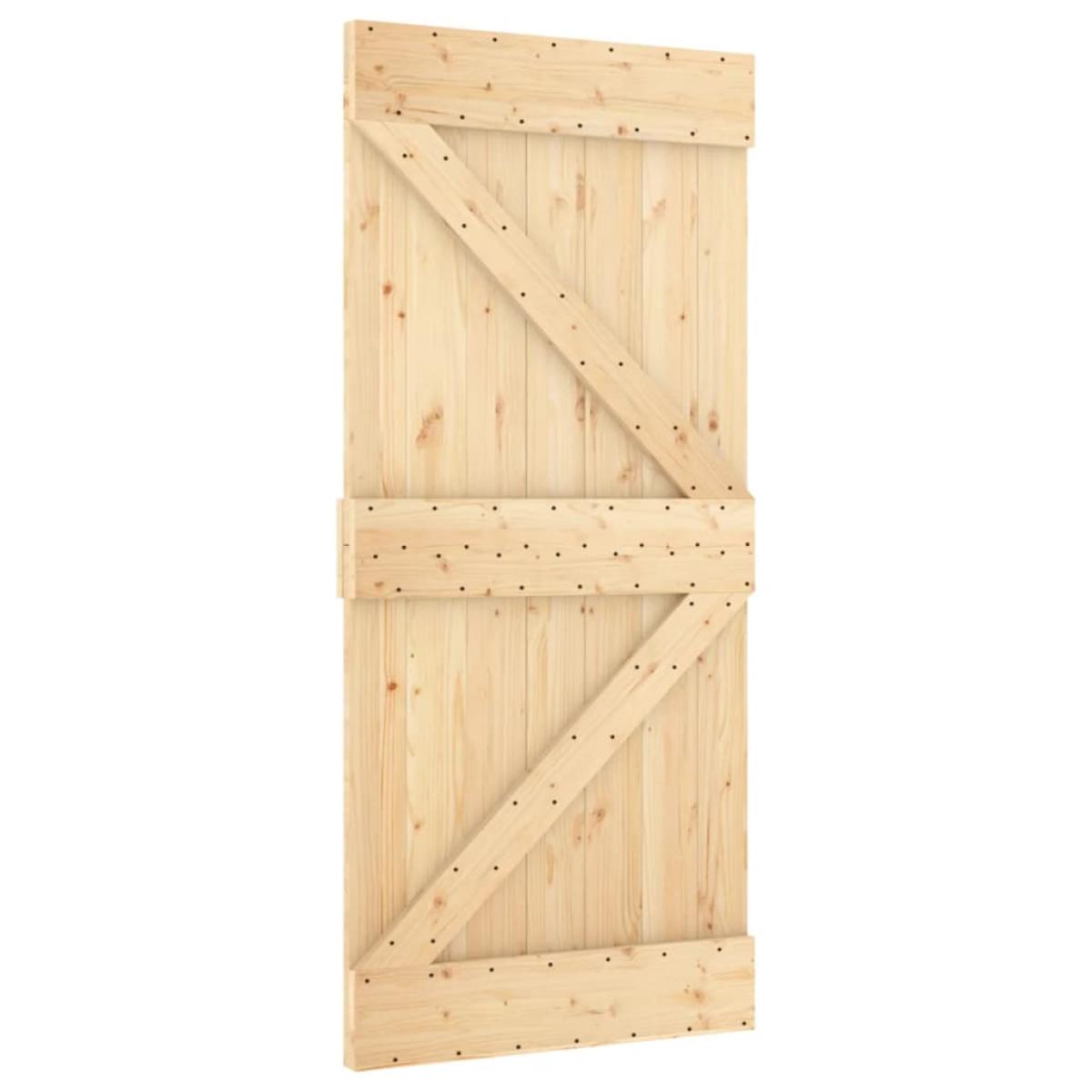 Puerta NARVIK madera maciza pino 95x210 cm