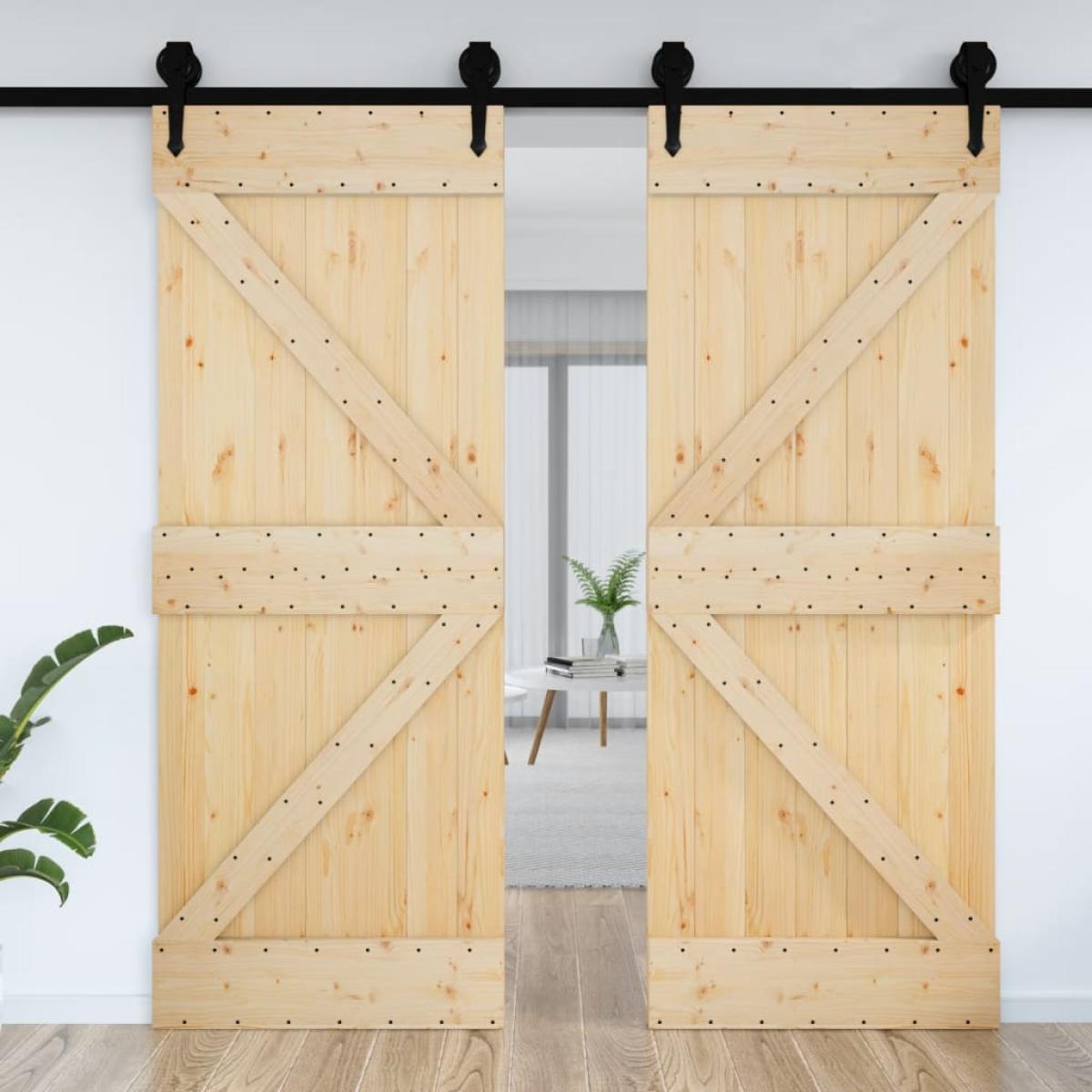 Puerta NARVIK madera maciza pino 95x210 cm