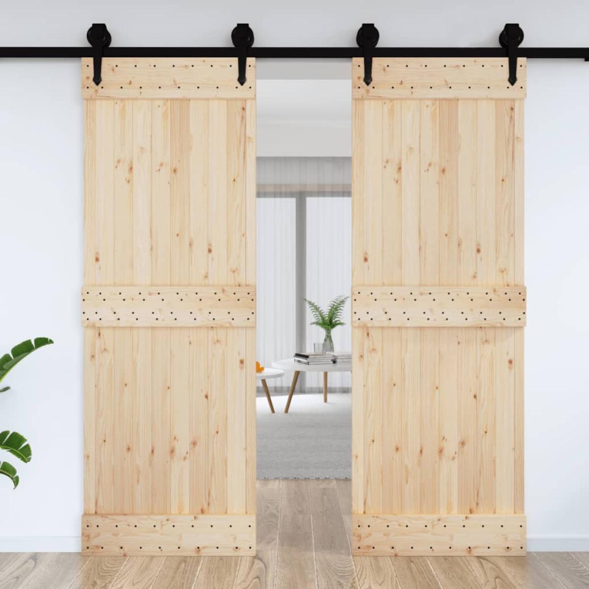 Puerta NARVIK madera maciza pino 80x210 cm