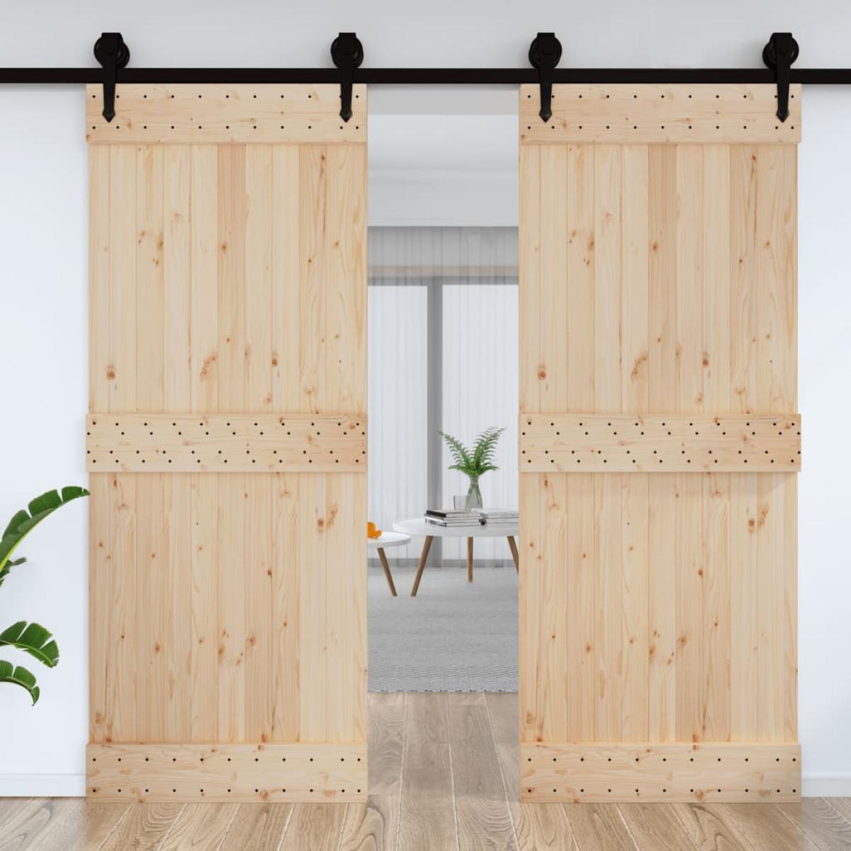 Puerta NARVIK madera maciza pino 90x210 cm