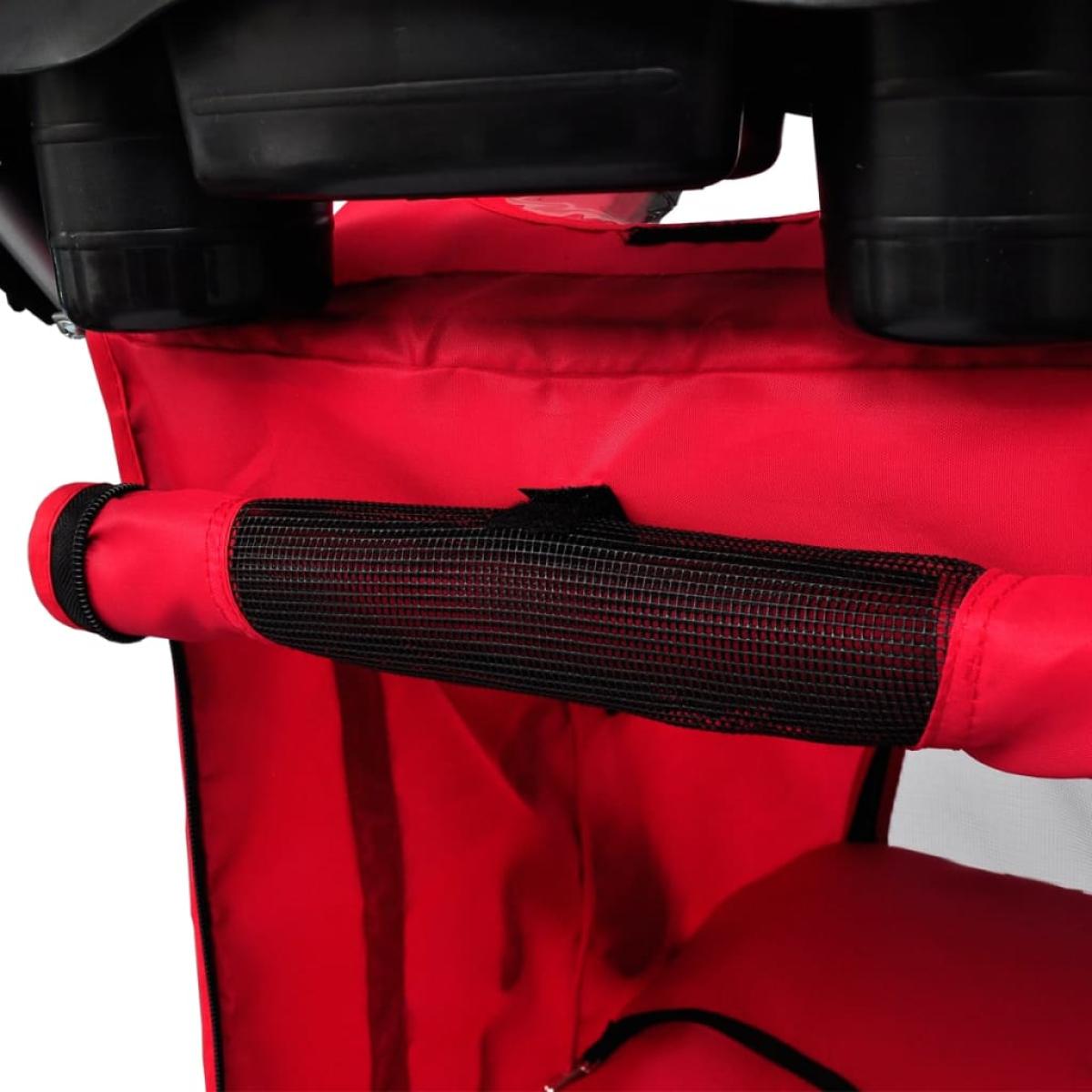 Cochecito para perros rojo 