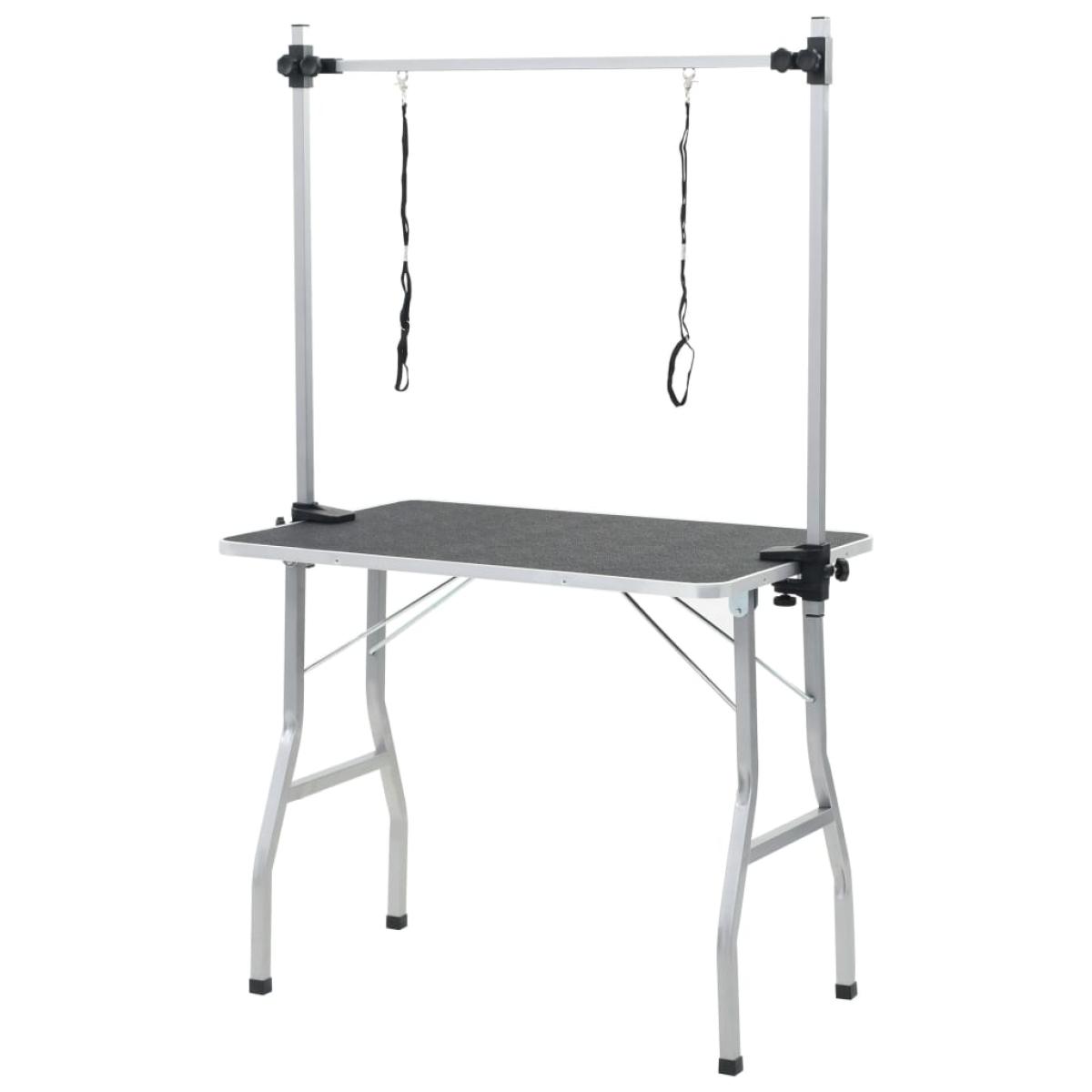 Mesa de baño para perros, gatos y mascotas ajustable 2 lazos