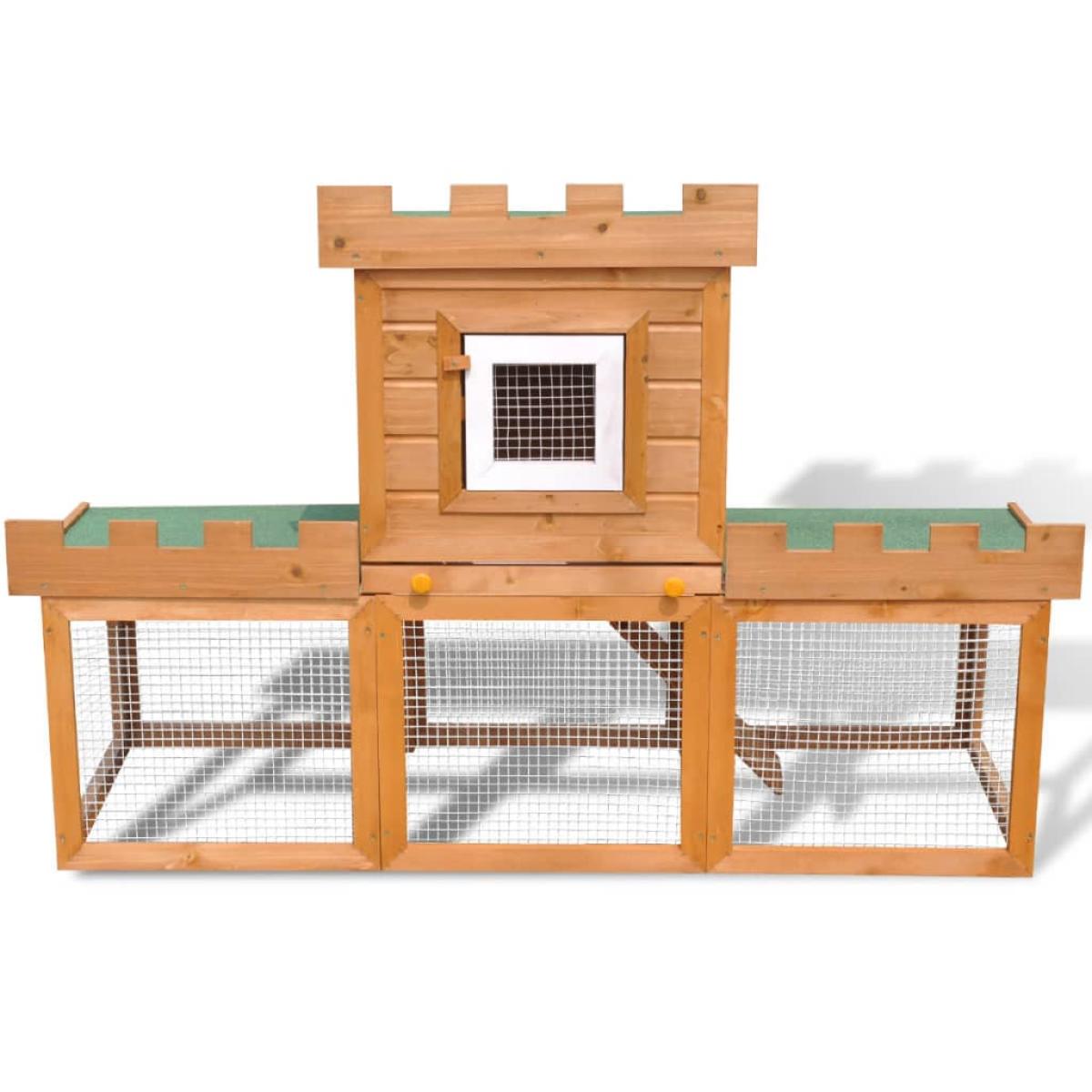 Casa grande de animales jaula conejera de madera