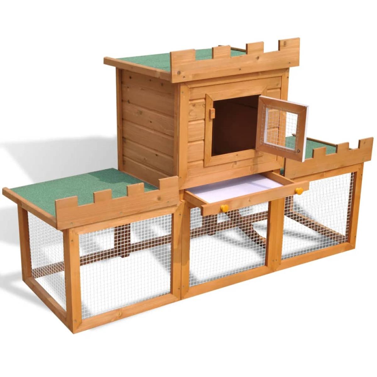 Casa grande de animales jaula conejera de madera