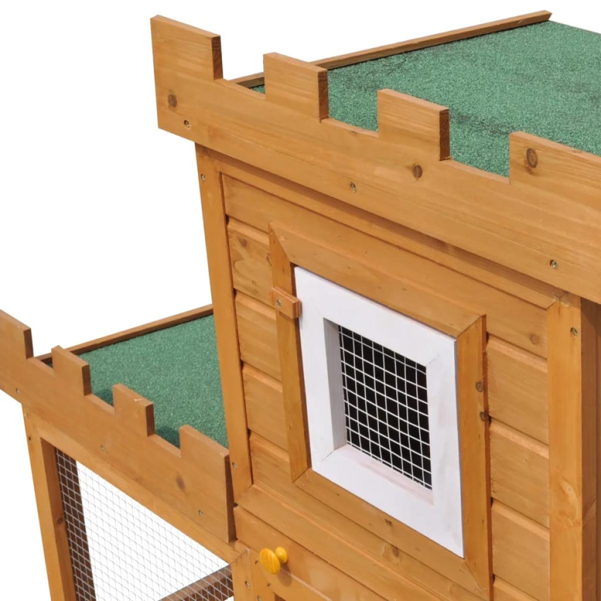 Casa grande de animales jaula conejera de madera