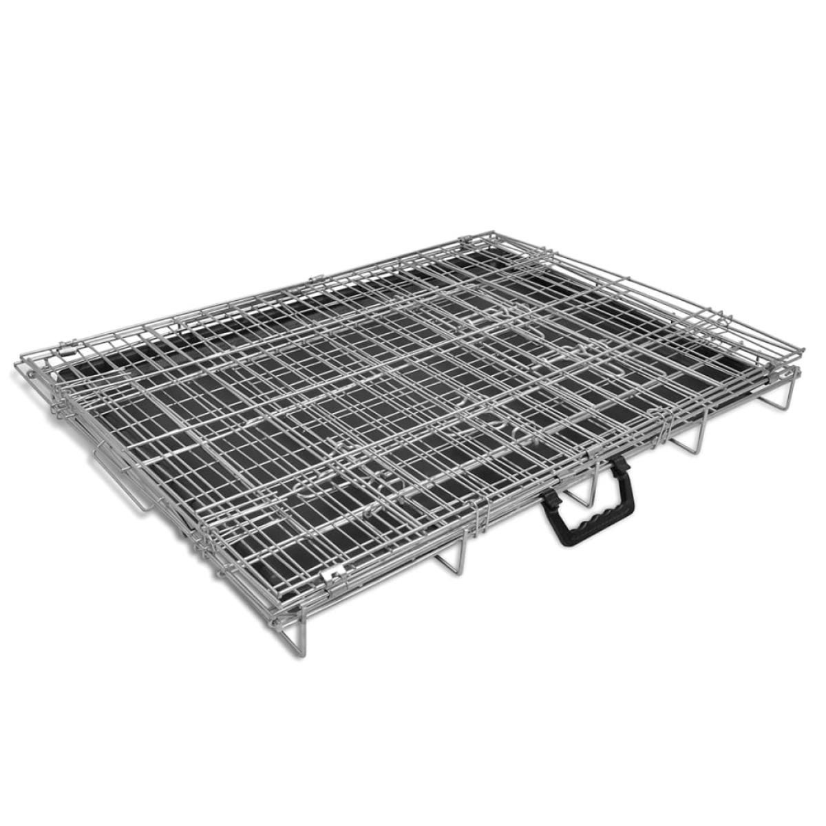 Jaula para perros plegable de metal M  