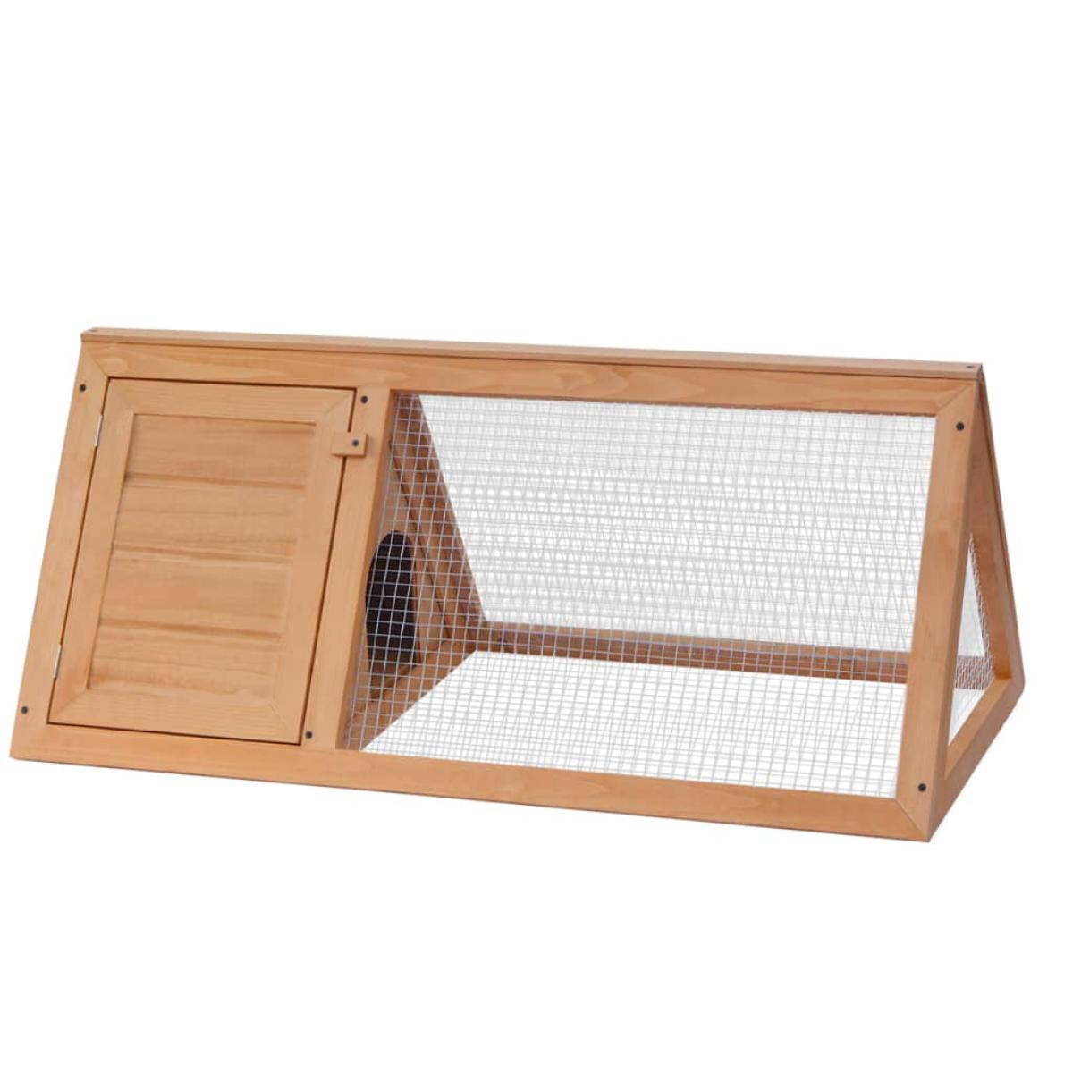 Conejera jaula de animales de madera  