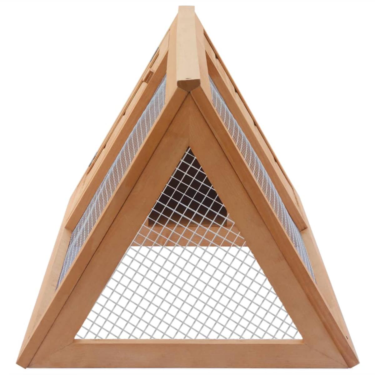 Conejera jaula de animales de madera  