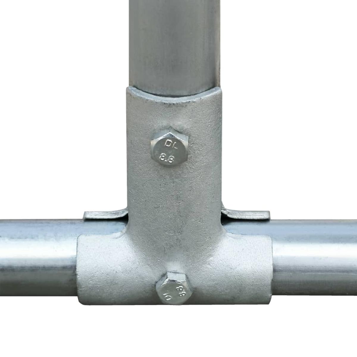 Jaula gallinero de exterior de acero galvanizado 2x2x1,92 m