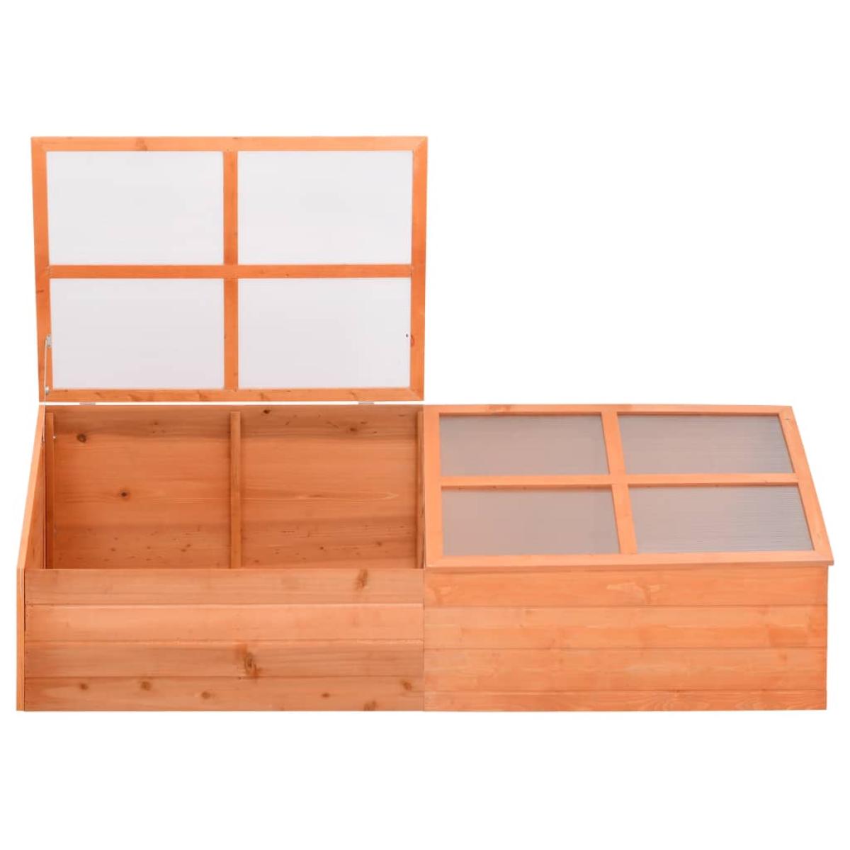 Invernadero de madera 180x57x62 cm