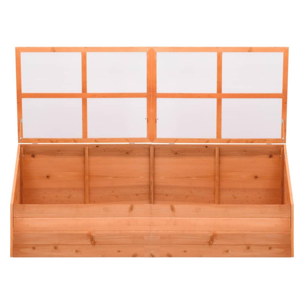 Invernadero de madera 180x57x62 cm