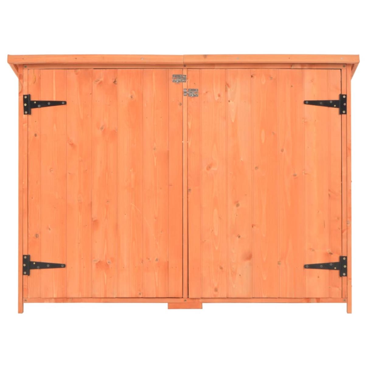 Caseta de almacenamiento de jardín de madera 120x50x91 cm