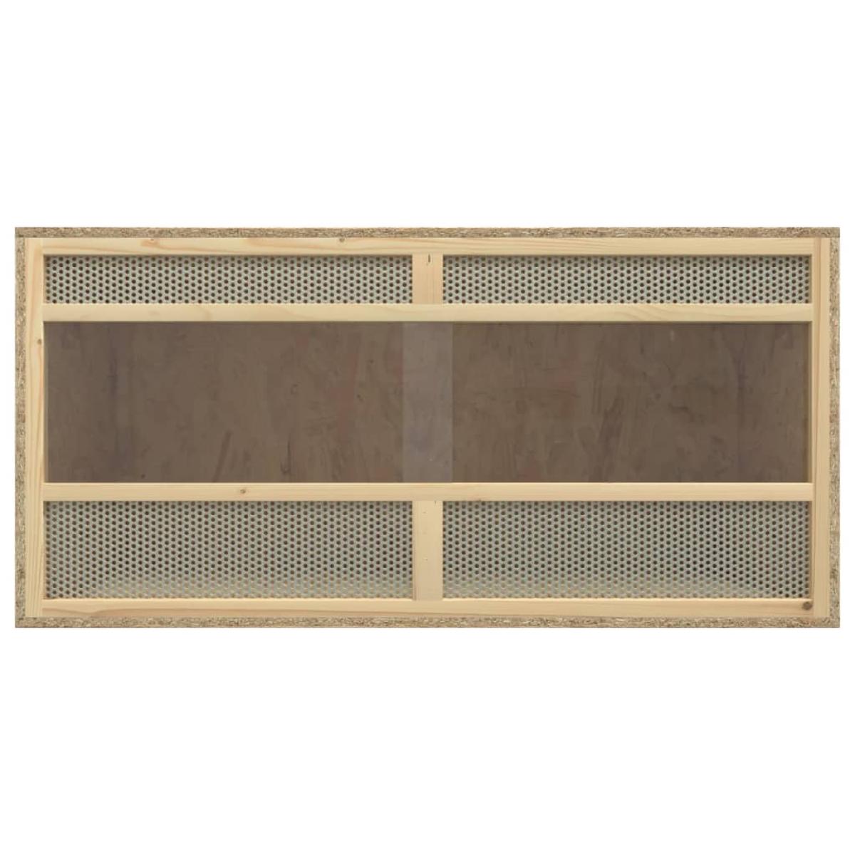 Terrario de madera contrachapada 100x47x47 cm